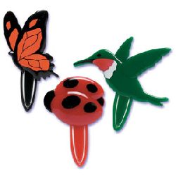 Spring Friends (Ladybug, Butterfly & Bird) Bookmark Cupcake Picks