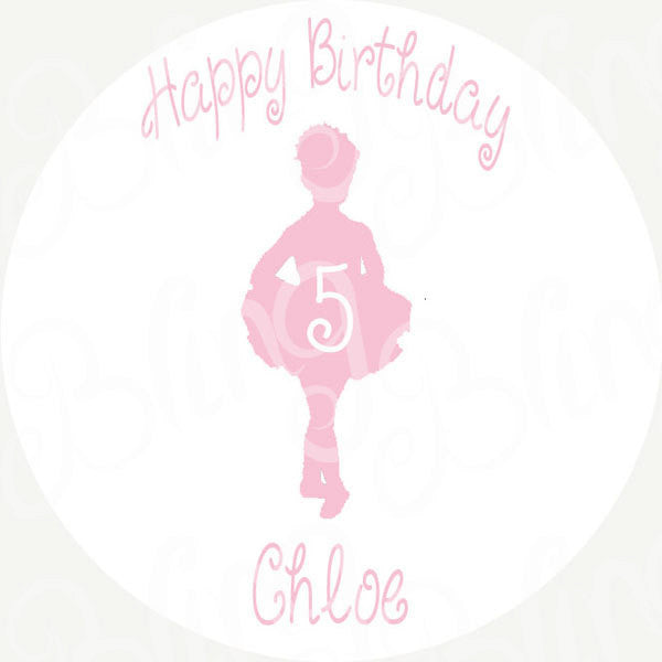 Ballerina Edible Icing Sheet Cake Decor Topper - BD1