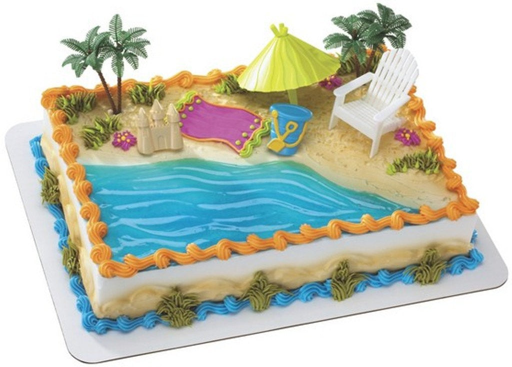 At the Beach Cake Decorating Kit Topper