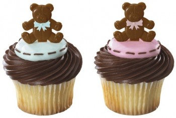 24 Teddy Bear Cupcake Picks