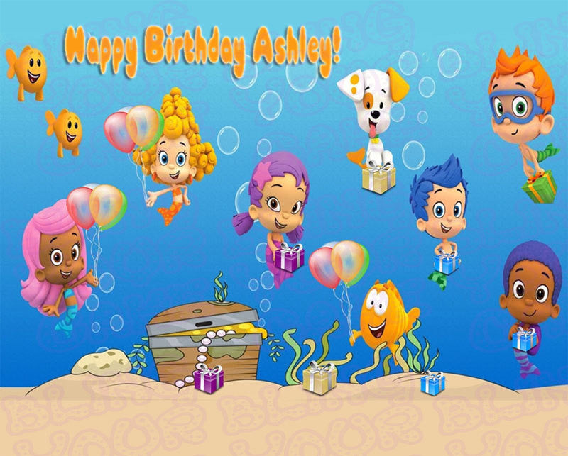 Bubble Guppies Edible Icing Sheet Cake Decor Topper - BG1