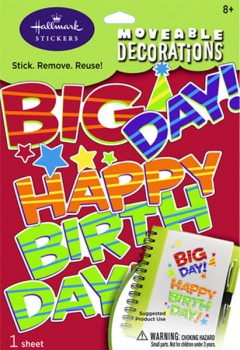 The Big Day Moveable Decorations Stickers
