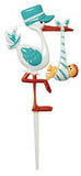 Stork with Baby Cake Pick