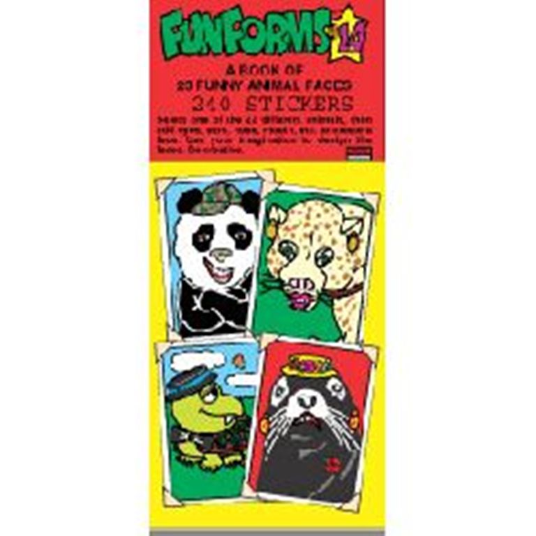 Funny Animals Funforms Sticker Book 14