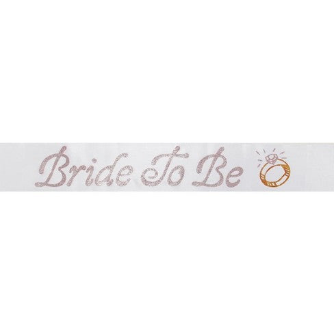 White Bride to Be Sash by Elope