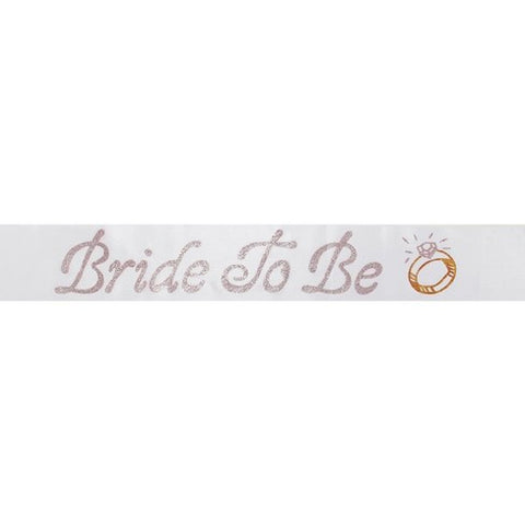 White Bride to Be Sash by Elope