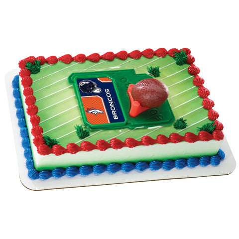 NFL Football & Tee Cake Decorating Kit Topper - Denver Broncos