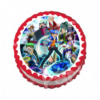 Beyblade Edible Icing Sheet Cake Decor Topper - BB6B