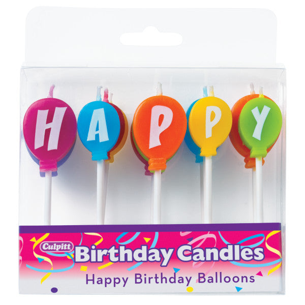 Happy Birthday Candle Cake Toppers