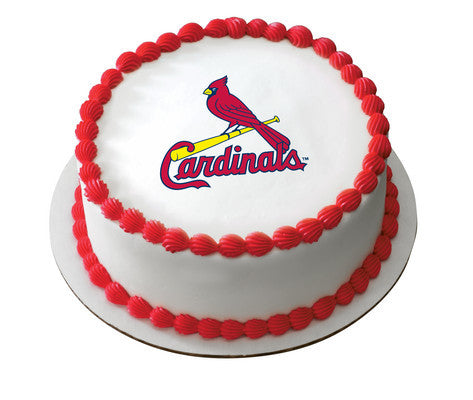 MLB St. Louis Cardinals Logo Edible Icing Sheet Cake Decor Topper