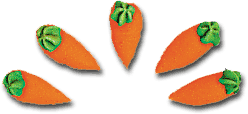 Small Carrot Royal Icing Edible Cake & Cupcake Decorations