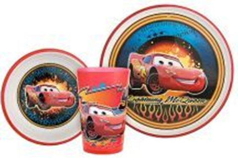 Zak Disney Cars Lightning McQueen Melamine Dinner Set