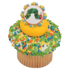24 The Very Hungry Caterpillar Cupcake Topper Rings