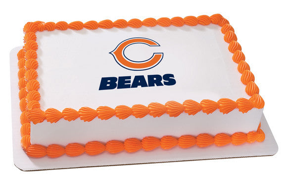 NFL Chicago Bears Edible Icing Sheet Cake Decor Topper