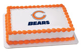 NFL Chicago Bears Edible Icing Sheet Cake Decor Topper