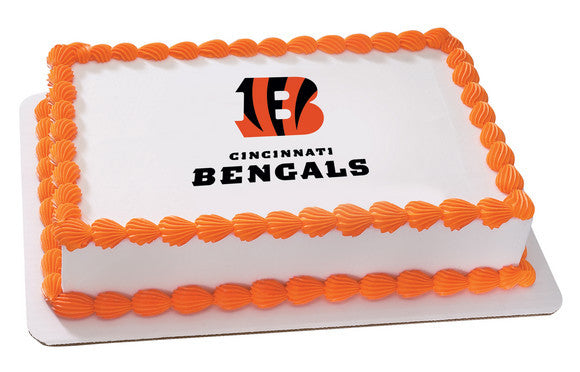 NFL Cincinnati Bengals Edible Icing Sheet Cake Decor Topper