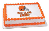 NFL Cleveland Browns Edible Icing Sheet Cake Decor Topper