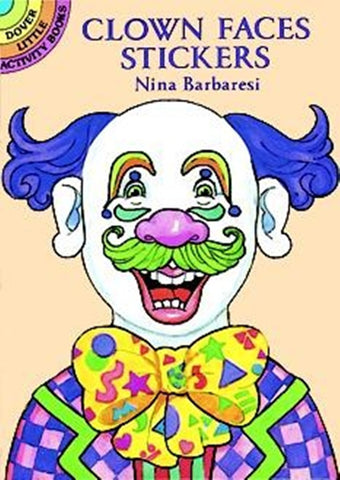 Clown Faces Sticker Little Activity Book