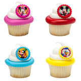 24 Mickey Mouse Clubhouse Cupcake Topper Rings