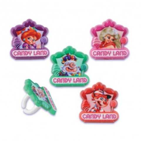 24 Candyland Cupcake Rings