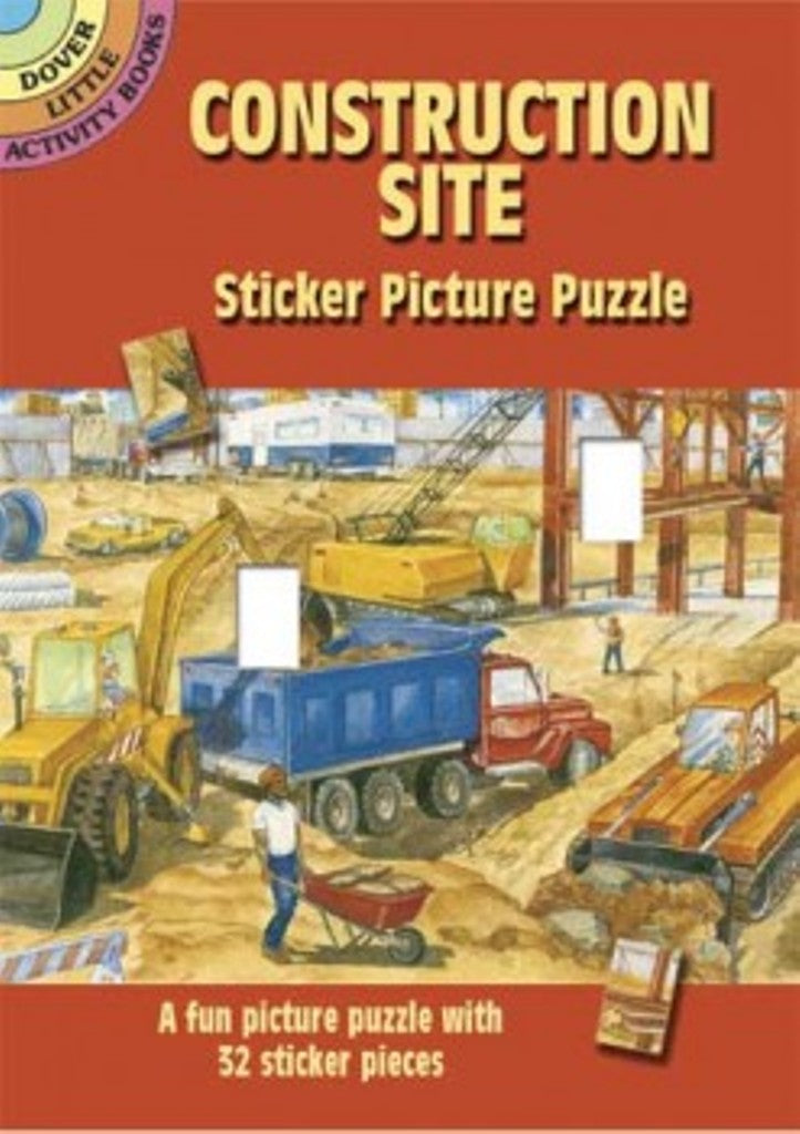 Construction Site Sticker Puzzle Little Activity Book
