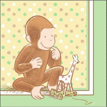 Curious George Cute and Curious Baby Luncheon Napkins