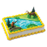 Field and Stream Deer and Hunter Cake Decor Topper