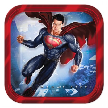 Superman Man of Steel Dessert Plates