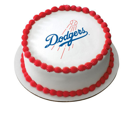 MLB Los Angeles (LA) Dodgers Edible Icing Sheet Cake Decor Topper