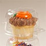 Single Cupcake Clear Dome Containers
