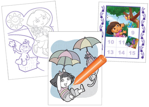 Dora Ink Book Dora the Explorer 3 in 1 Invisible Ink & More Activity Book – Bling ...