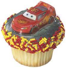 Disney Cars Lightning McQueen Pop Top Plac Cupcake Toppers