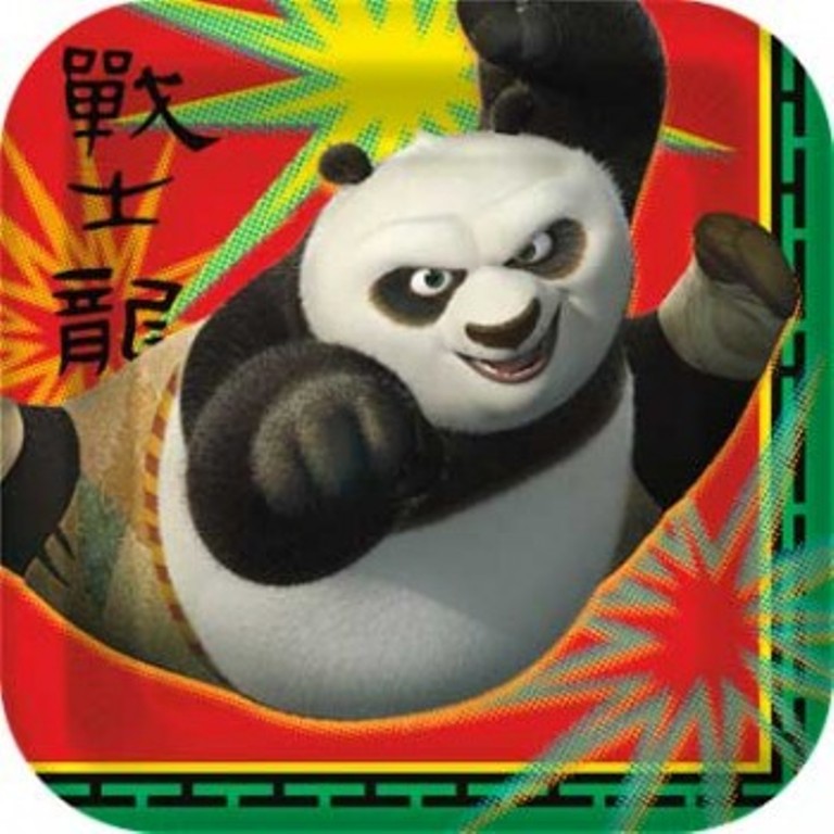 Kung Fu Panda 2 Square Dessert Plates