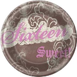 Sweet Sixteen Birthday Dinner Plates