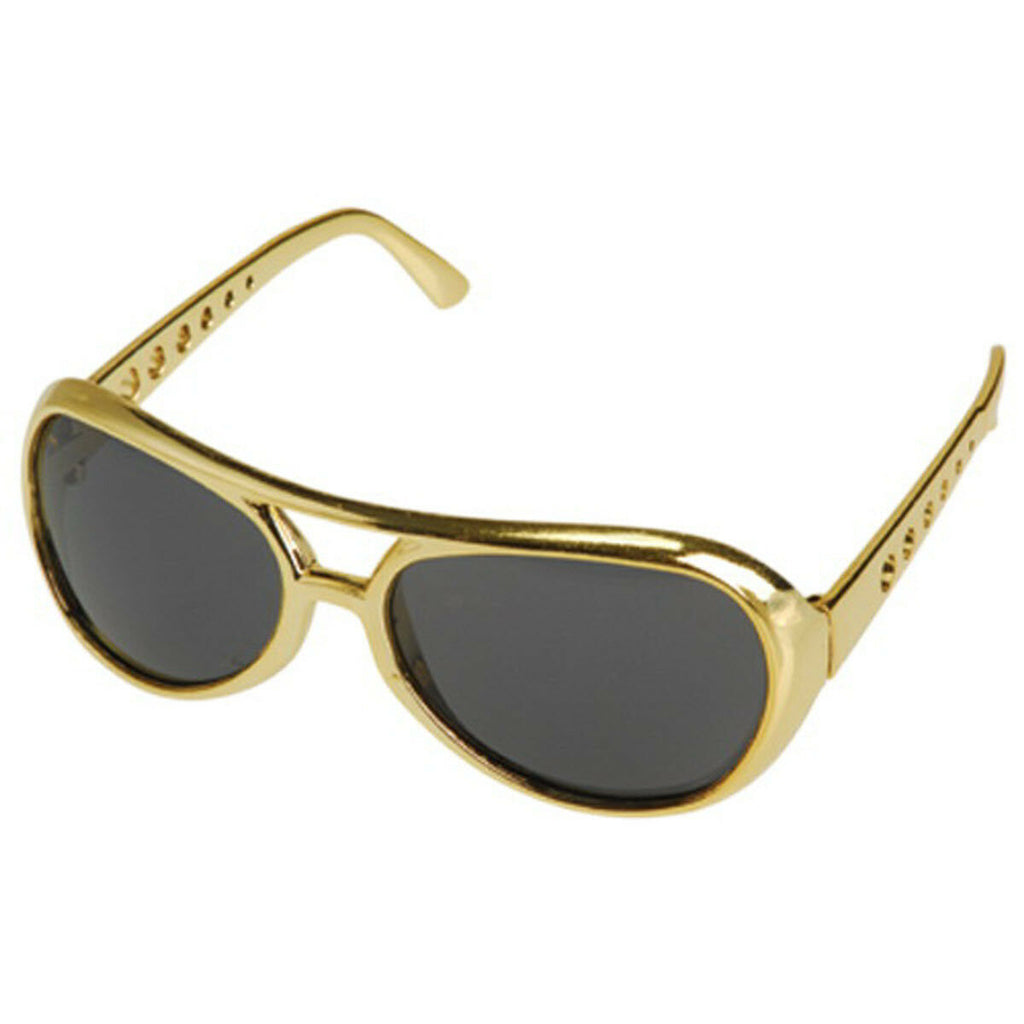 Gold Elvis Glasses by Rubies
