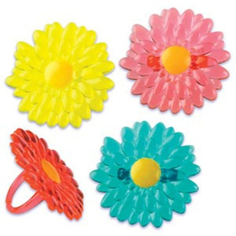 12 Gerbera Daisy Cupcake Rings