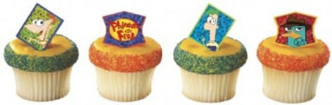 12 Phineas and Ferb Cupcake Rings