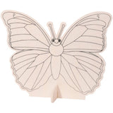 Wooden Butterfly Ready to Color Kit