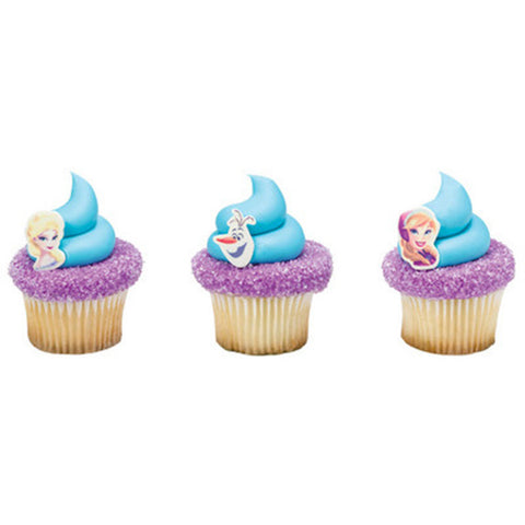 Disney Frozen Elsa, Anna and Olaf Cupcake Toppers