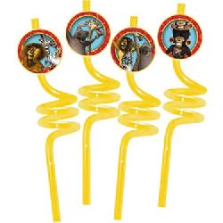 Madagascar: Escape 2 Africa Crazy Straws