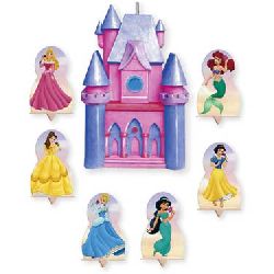 Disney Princess Candle & Cake Topper Set