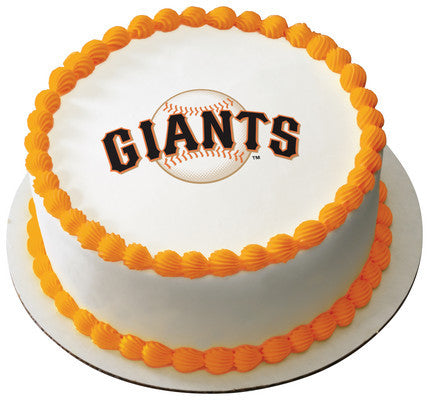 MLB San Francisco Giants Edible Icing Sheet Cake Decor Topper