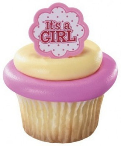23 It's a Girl Cupcake Rings