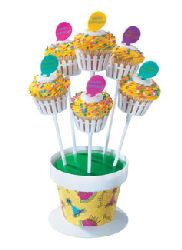Happy Birthday Cupcake Bouquet Wrap and Picks Refill