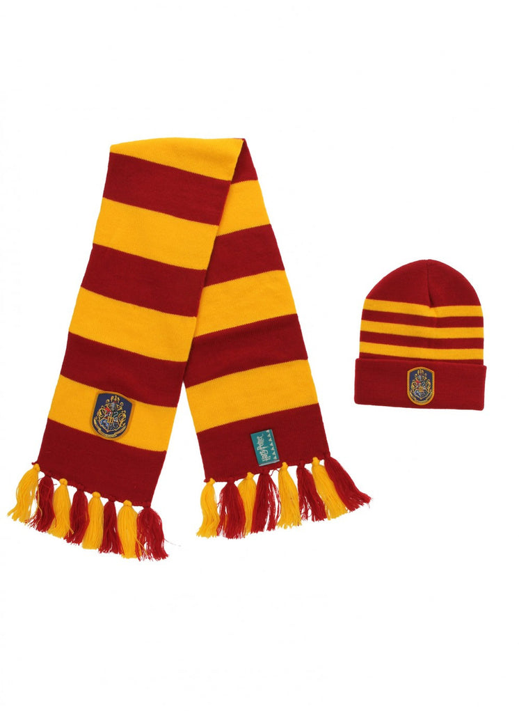 Harry Potter Hogwarts Knit Hat & Knit Scarf Set