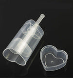 12 Heart Cake Push Pop Containers