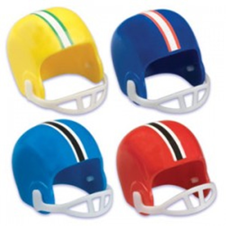 12 Football Helmet Cake & Cupcake Toppers