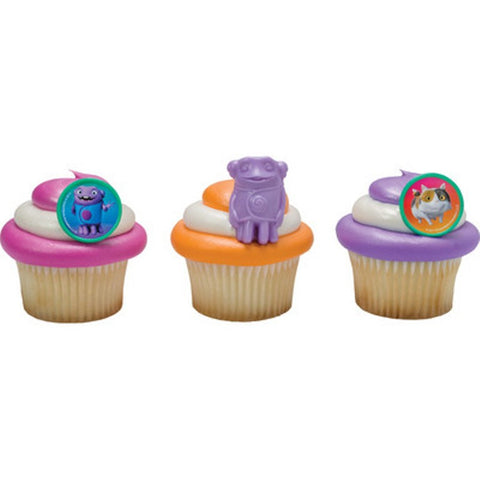 12 Home Oh & Pig Cupcake Topper Rings