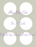 Butterbean's Cafe Edible Icing Sheet Cupcake, Cookie, & Cake Pop Decor Toppers