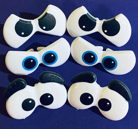 12 Silly Eyes Cupcake Rings